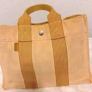 HERMÈS Mini Toile Fourre-Tout PM